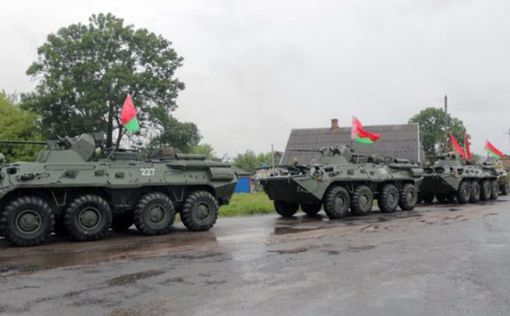 Беларусь направила колонны с военной техникой к границе с Литвой