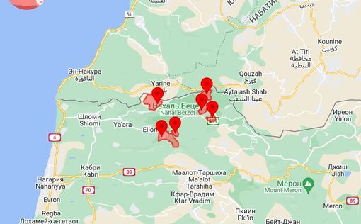 Обстрел из Ливана: по Галилее выпущено минимум 10 ракет