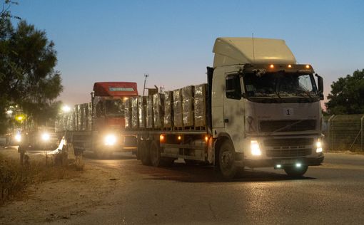 Несколько грузовиков с помощью впервые проехали напрямую на север Газы | Фото: ЦАХАЛ