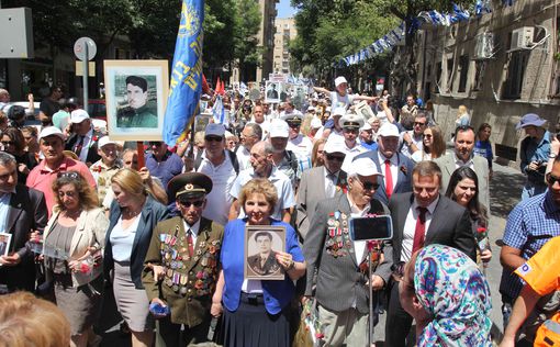 В Иерусалиме прошел парад Победы