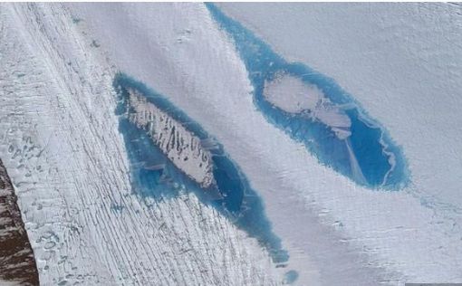 Появление тысяч голубых озер в Антарктиде вызывает тревогу