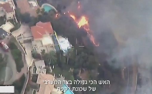 Из-за пожара закрыто шоссе №443, огонь в районе Бейт-Шемеш