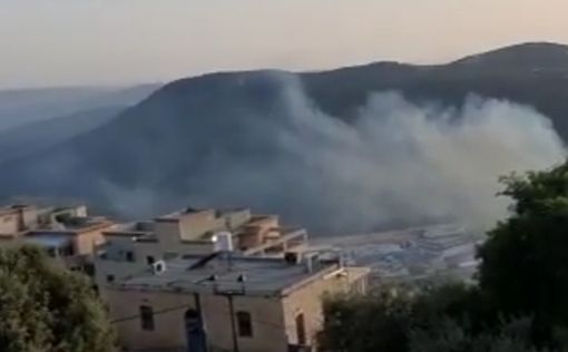 На кадрах видно, как ракета упала в Цфате