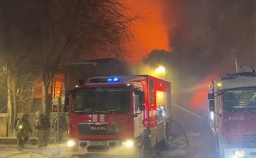 В центре Москвы вспыхнуло здание "Известия Hall"