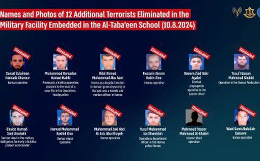 Названы имена еще 12 боевиков ХАМАСа и Исламского джихада, убитых в  школе Газе