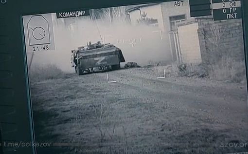 Бой в Мариуполе. Видео из БТР полка  "Азов"