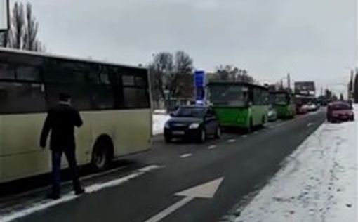 Эвакуация жителей Сум: первое видео