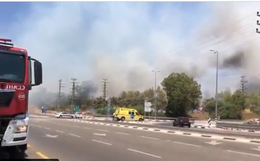 Возле Сдерота вспыхнул пожар: видео