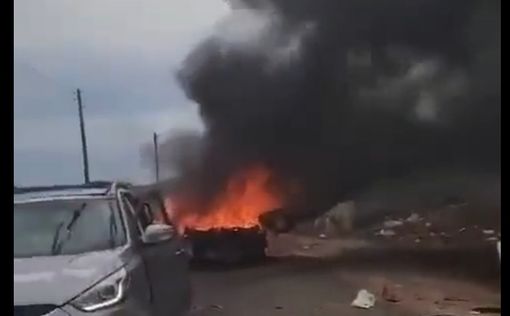 Видео: после обстрела в районе Довев горят несколько машин