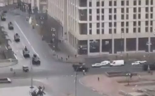 Видео: в центре Киева замечена военная техника