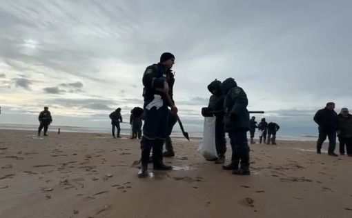 Десятки километров побережья Краснодарского края загрязнены мазутом