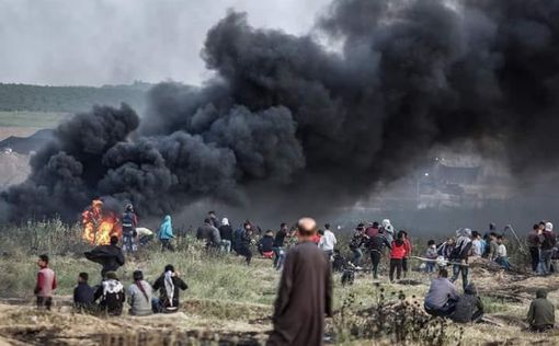 На границе с сектором Газы начали гореть покрышки