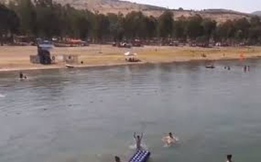 На озере Кинерет отдыхают более 20 тысяч человек