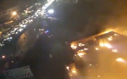 Видео: в Ливане подожгли лагерь сирийских беженцев