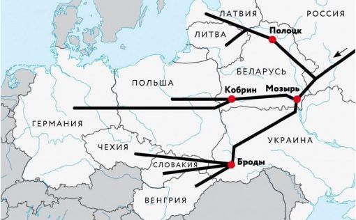 Поставки нефти по нефтепроводу "Дружба" в Чехию прекращены