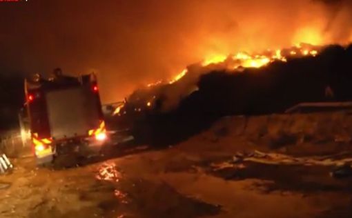 Огненный шар вызвал крупный пожар в Эшколе