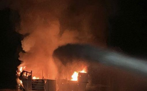 В Калифорнии загорелось коммерческое судно: есть погибшие